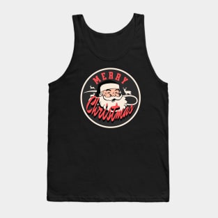 Vintage Merry Christmas Santa Tank Top